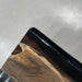 Handcrafted walnut epoxy conference table ideal for office meeting rooms.
