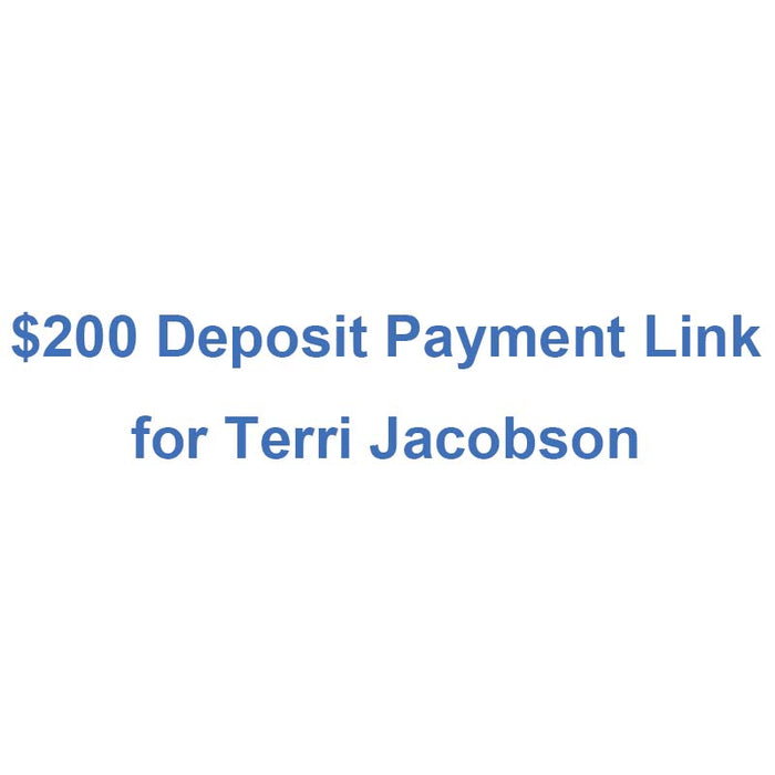 $200 Deposit Payment Link for Terri Jacobson - 84" × 42" Black Walnut Epoxy Table