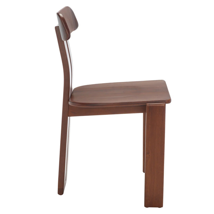 Wooden chair with a white background