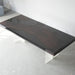 Black epoxy walnut dining table for farmhouse and rustic interiors