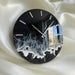 Handmade 16 inch resin wall clock in black sea style
