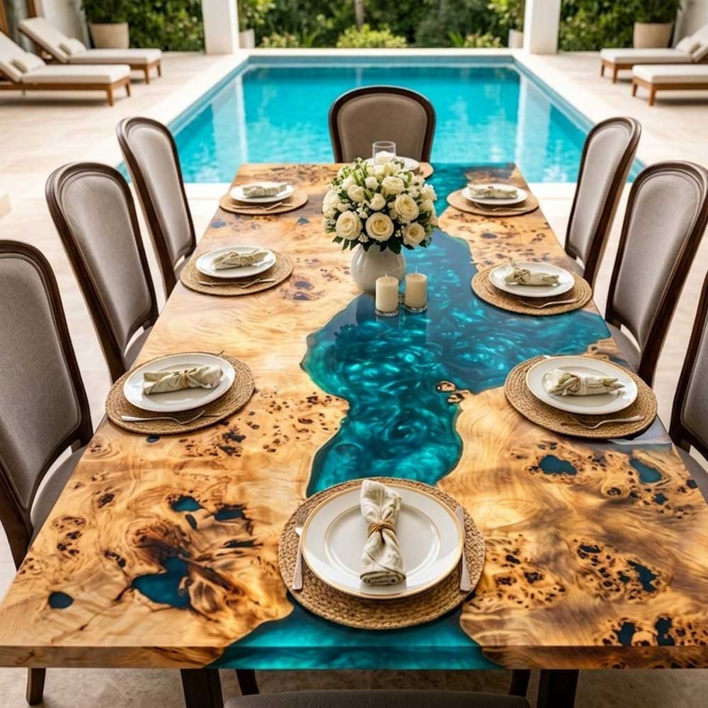 Elena’s Blue Bay Dining Table