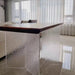 Modern clear acrylic table legs for epoxy resin dining table support