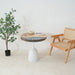 Coastal epoxy resin table combining natural hardwood and beach visuals