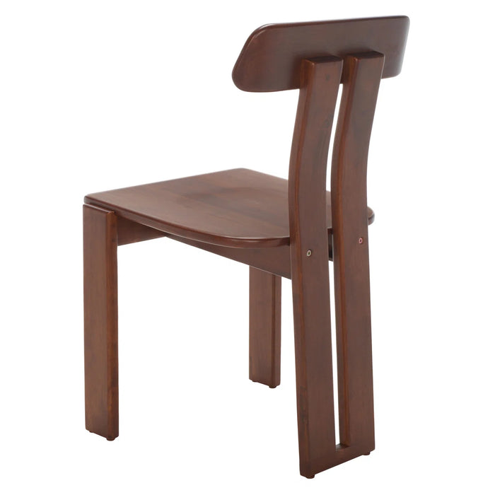 Wooden chair on a white background