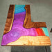 wooden colorful epoxy resin table for studio in texas