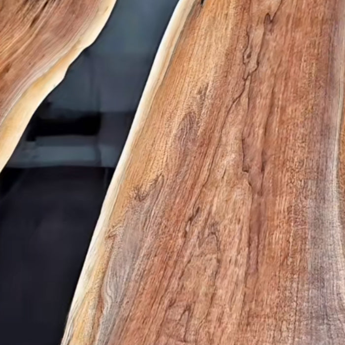 Custom epoxy boardroom table with executive modern design
