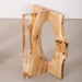 Custom irregular poplar wood resin table legs with natural grain and epoxy detail