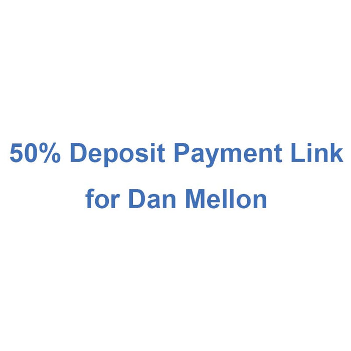 50% Deposit Payment Link for Dan Mellon - 72" W × 114" L Walnut Epoxy Table