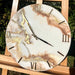 Elegant resin wall clock suitable for bedroom and living room