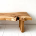 Entryway walnut bench providing stylish seating