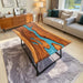 Epoxy conference table in stock for 6-8 seats, modern resin and wood