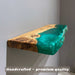 Epoxy resin floating wall shelf perfect for kitchen, bar, or dining space