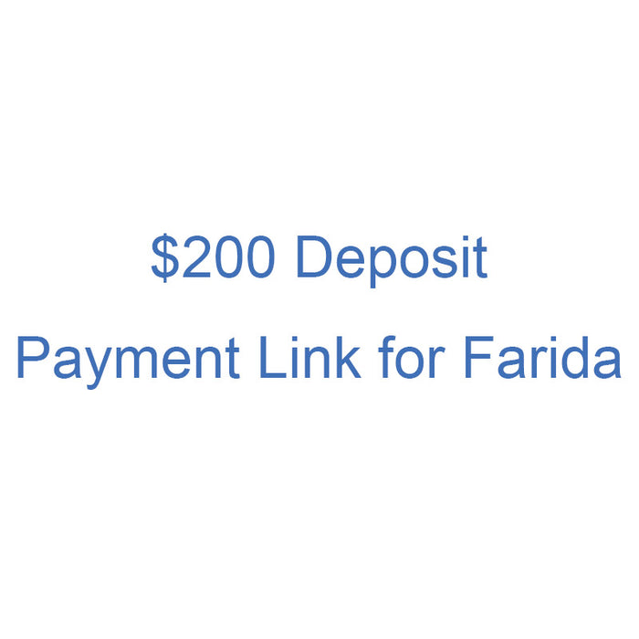 $200 Deposit Payment Link for Farida - 70" x 35" Black Walnut Epoxy Table