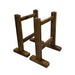 H-style solid wood table legs for resin dining tables in rustic venues