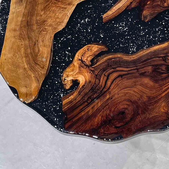 new arrival wooden epoxy resin table for dinning & living spaces in florida