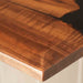 Close-up of a wooden surface with a visible grain pattern