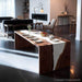 natural wooden epoxy waterfall table for kitchens & living spaces in san francisco