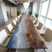 Handcrafted luxury wave epoxy conference table for boardroom