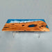 Handcrafted live edge walnut table featuring ocean resin inlay