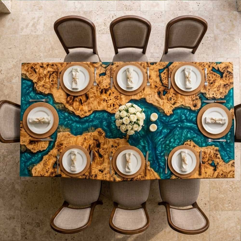 Elena’s Blue Bay Dining Table