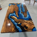 Handcrafted Olive Wood Resin River Table for Luxury Homes