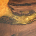 Handcrafted epoxy resin table with built-in LED lights and walnut slab.