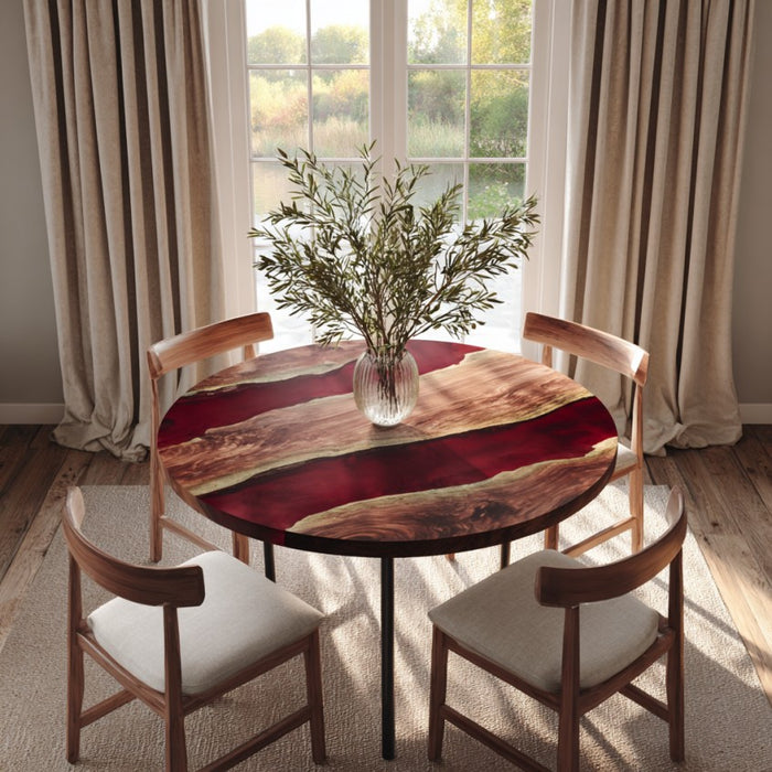 black walnut epoxy dinning table for homes & restaurabts in florida