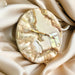 Handmade marble effect wall clock packed in wooden gift box