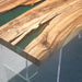 In stock emerald green epoxy dining table with 4 to 7 week delivery