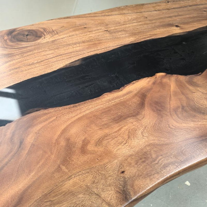 In stock epoxy dining table with fast 7 to 10 day delivery