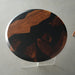 In stock round epoxy coffee table with 4 to 7 week U.S. delivery
