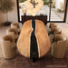 Custom black walnut live edge dining table for modern home decor