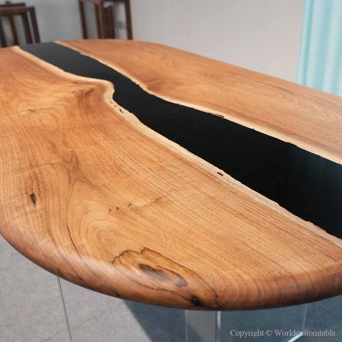 Handcrafted black walnut dining table as a luxury statement piece