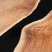 Modern black walnut epoxy table with custom artisan craftsmanship