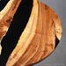 Black epoxy walnut table designed as a stylish centerpiece for modern interiors