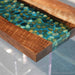 Luxury custom resin console table for foyer hallway and living room decor