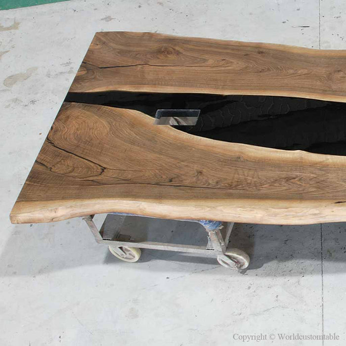 Luxury custom epoxy meeting table for modern executive office spaces