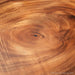 Custom live edge walnut dining table with black resin