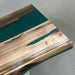 Large 80 inch epoxy dining table for family gatherings and entertaining