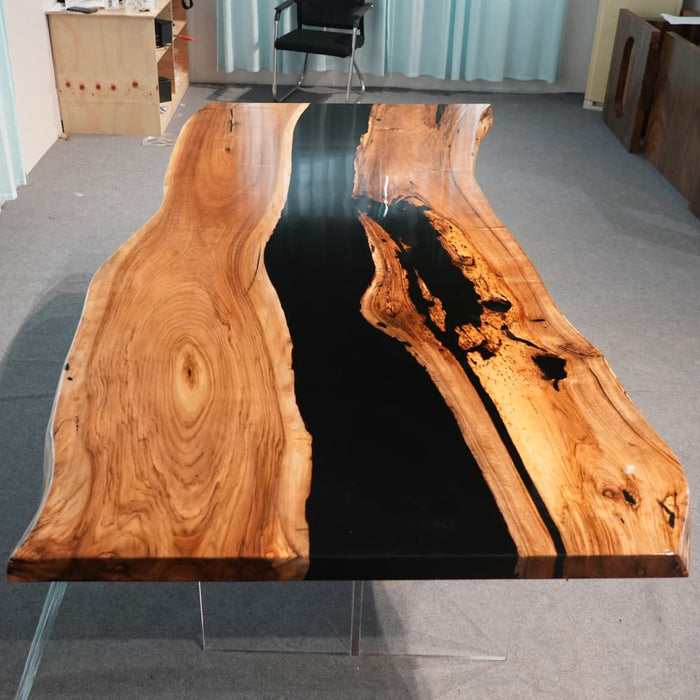 Large 90 inch epoxy office desk with spacious workspace