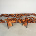 large burl wood epoxy dining table for modern dining room