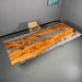Large olive wood epoxy river dining table ready to ship