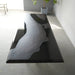 Large walnut black resin dining table for family gatherings