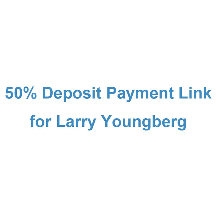 50% Deposit Payment Link for Larry Youngberg - 25" W × 76" L Black Walnut Epoxy Table