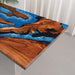 Live Edge Olive Wood Epoxy Resin Table for Modern Interiors