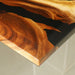Wooden surface with natural grain and texture on a neutral background