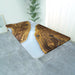 Live Edge Walnut Dining Table with White Epoxy River