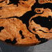 Live edge wood dining table designed as a functional handcrafted art piece