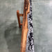 Long black walnut epoxy wall shelf for books and decorative items